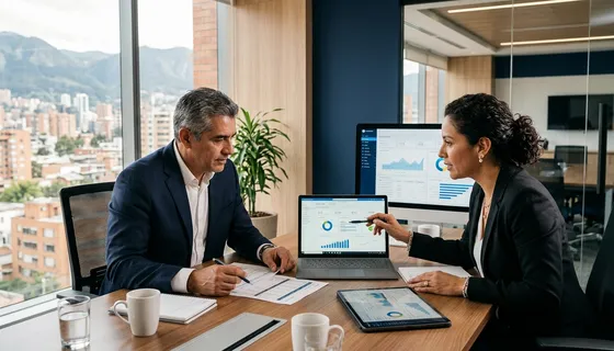 Equipo directivo y de operaciones analizando datos unificados de ERP y CRM